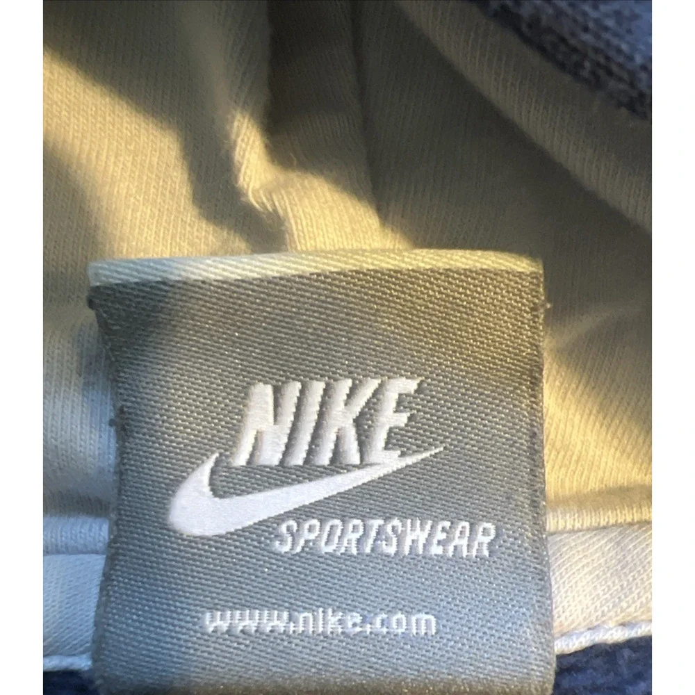 Nike Y2K Just Do It Hoodie Sweatshirt Graphic Logo Blue SZ M 10/12 2009 Release
